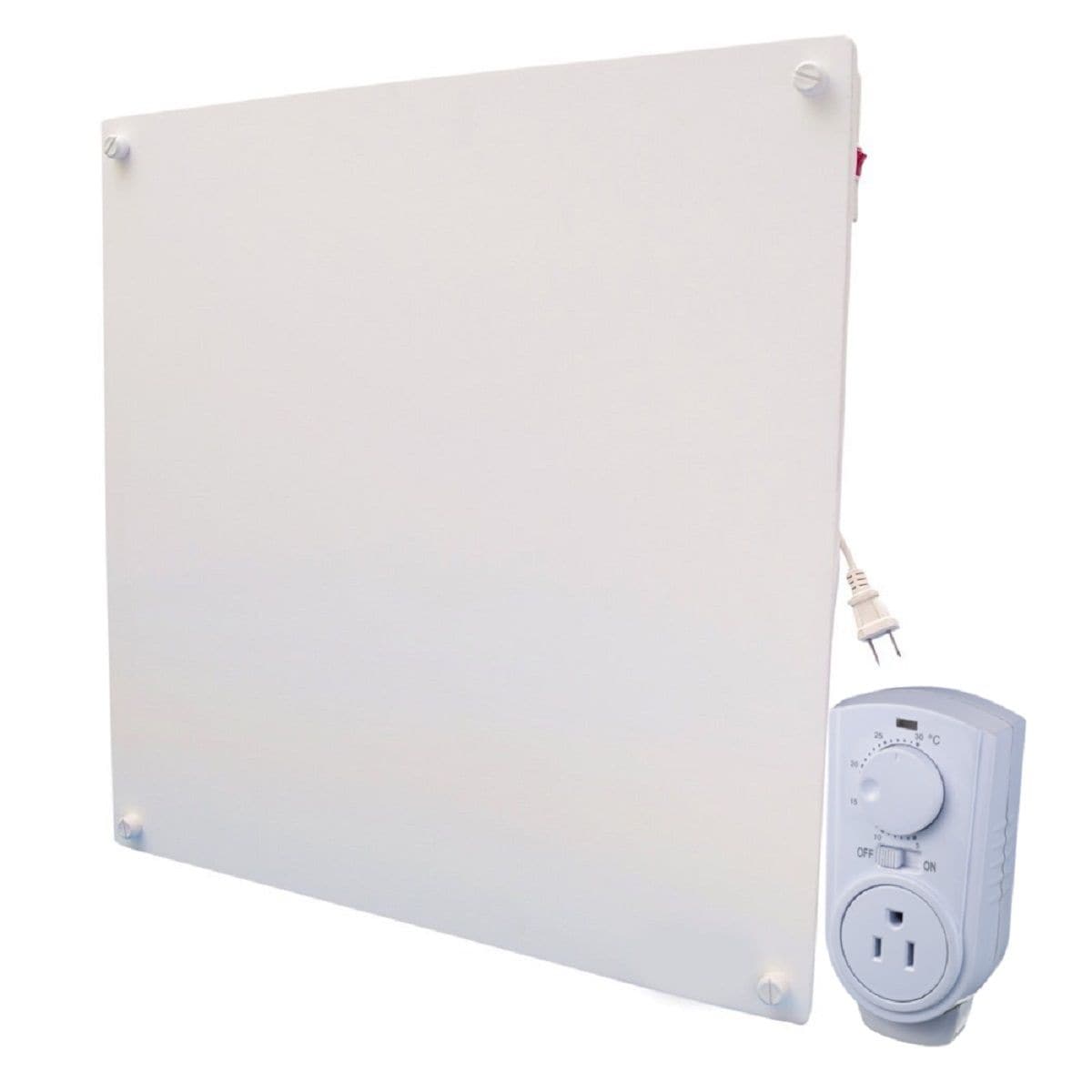 Heater Electric Heater with Plug-in Thermostat, 400W, White D8C2 - product image 1