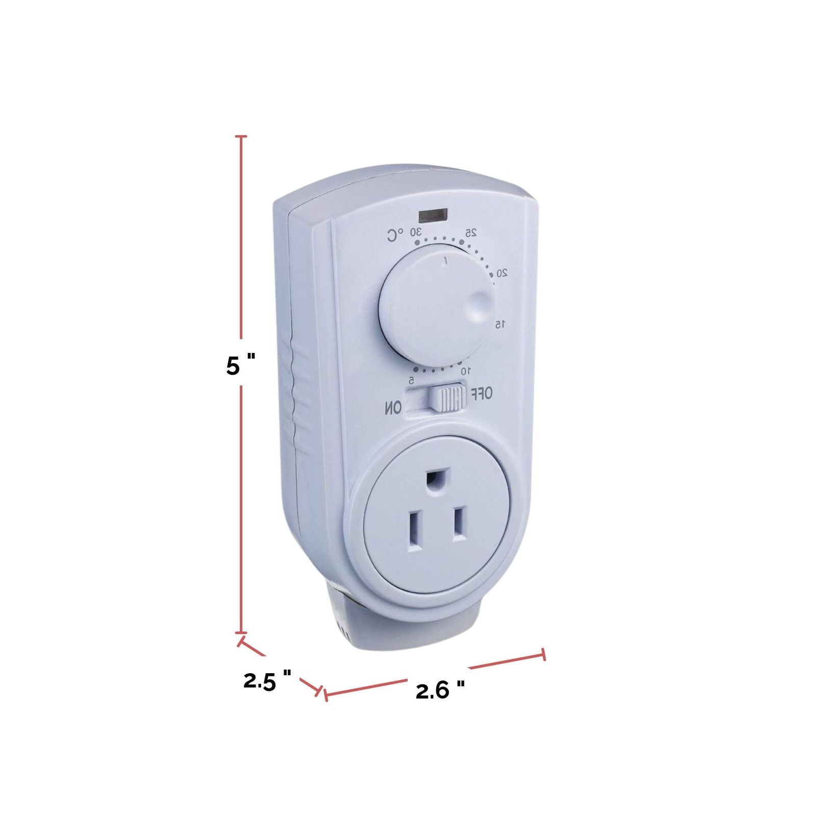 Heater Plug-in Thermostat for Portable Space Heater & AC, White B3H3 - product image 5