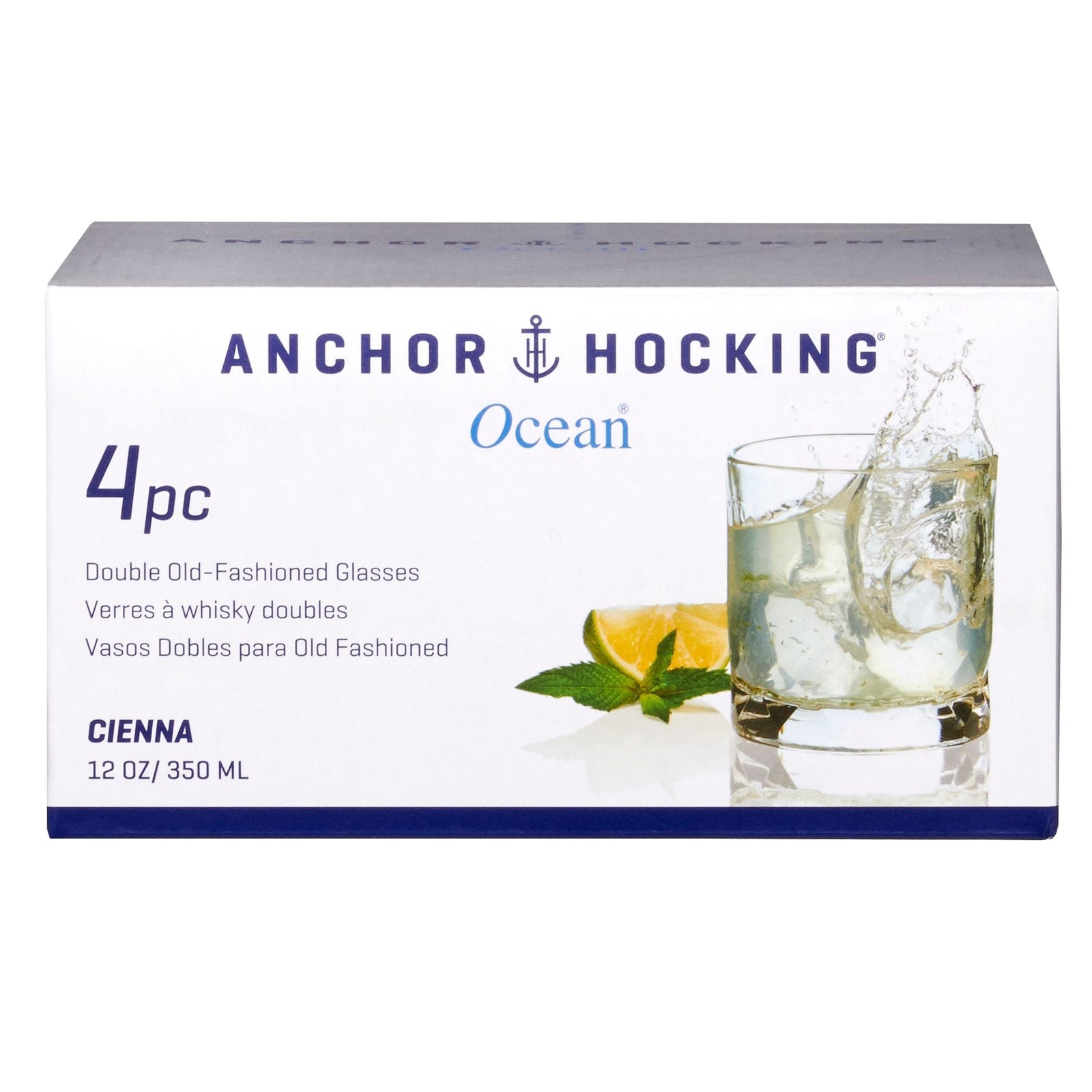 Ocean Cienna Rocks Glasses Set, 12-oz, 4-pk R3V7 - product image 1