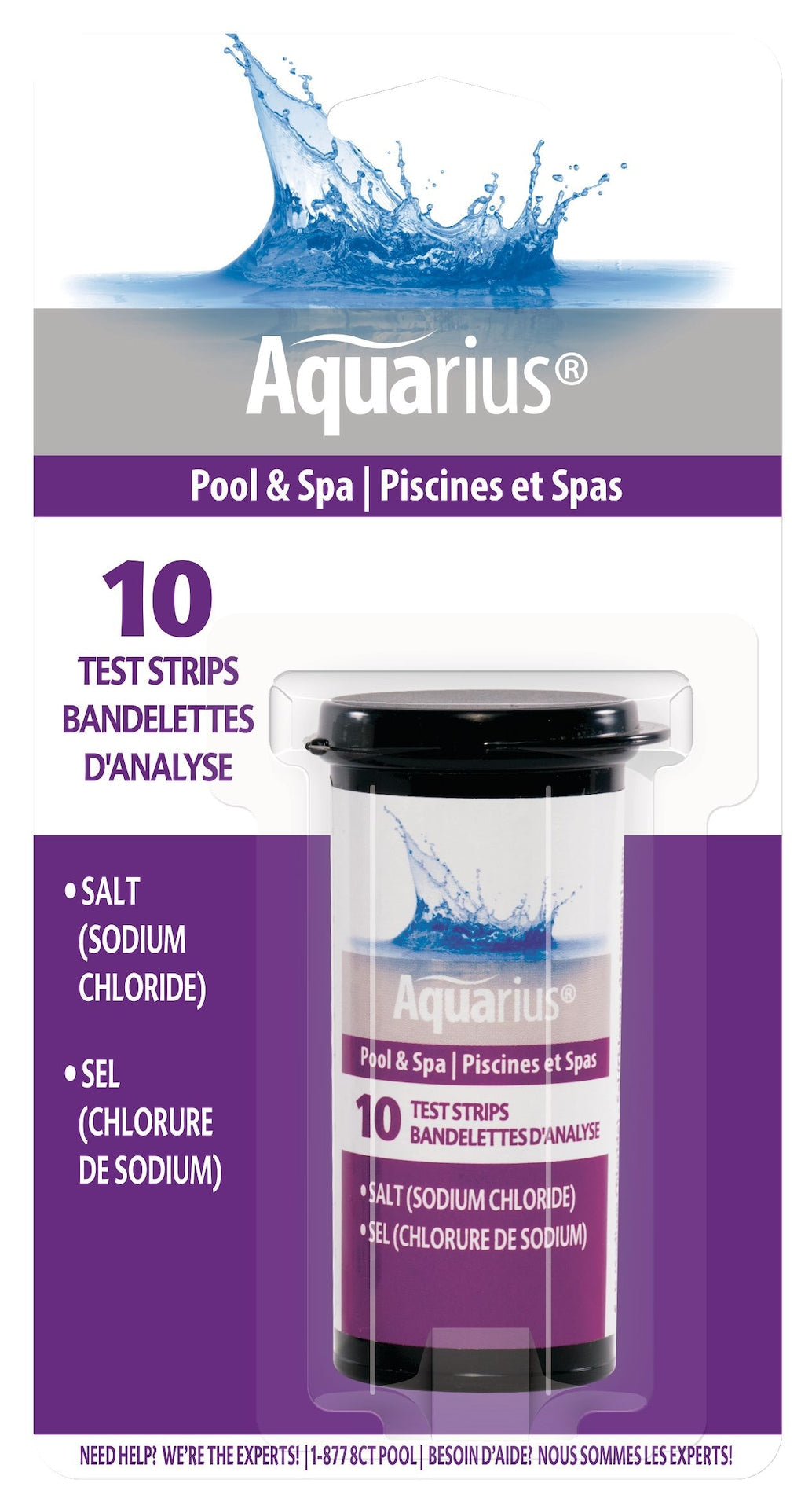 Sodium Chloride Pool & Spa Salt Water Test Strips, 10-pk N6Z4 - product image 1