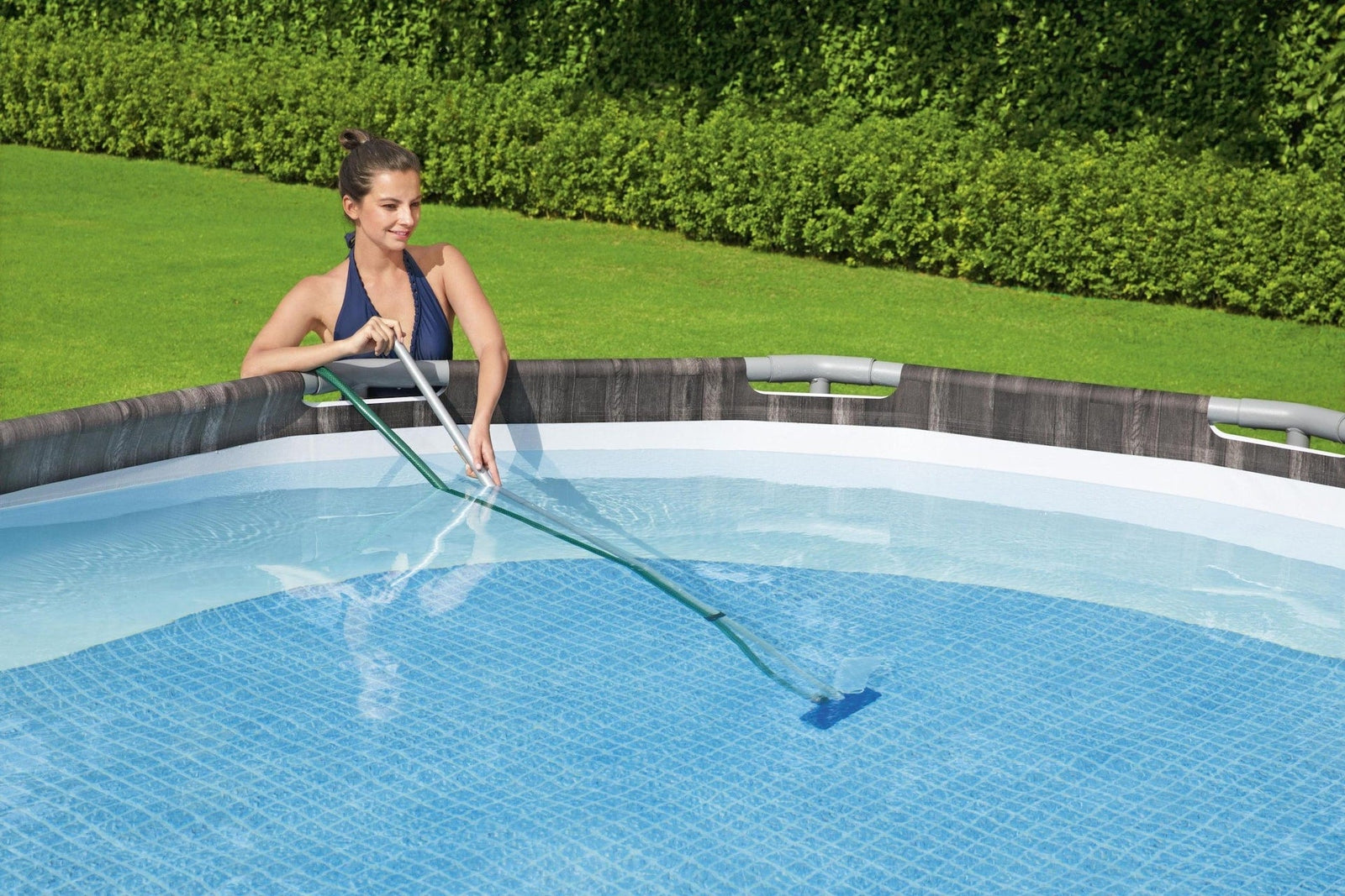 Pool Hydro Cleaning Above Ground Pool Maintanance Kit with Vacuum, Skimmer & Pole K0I4 - product image 7