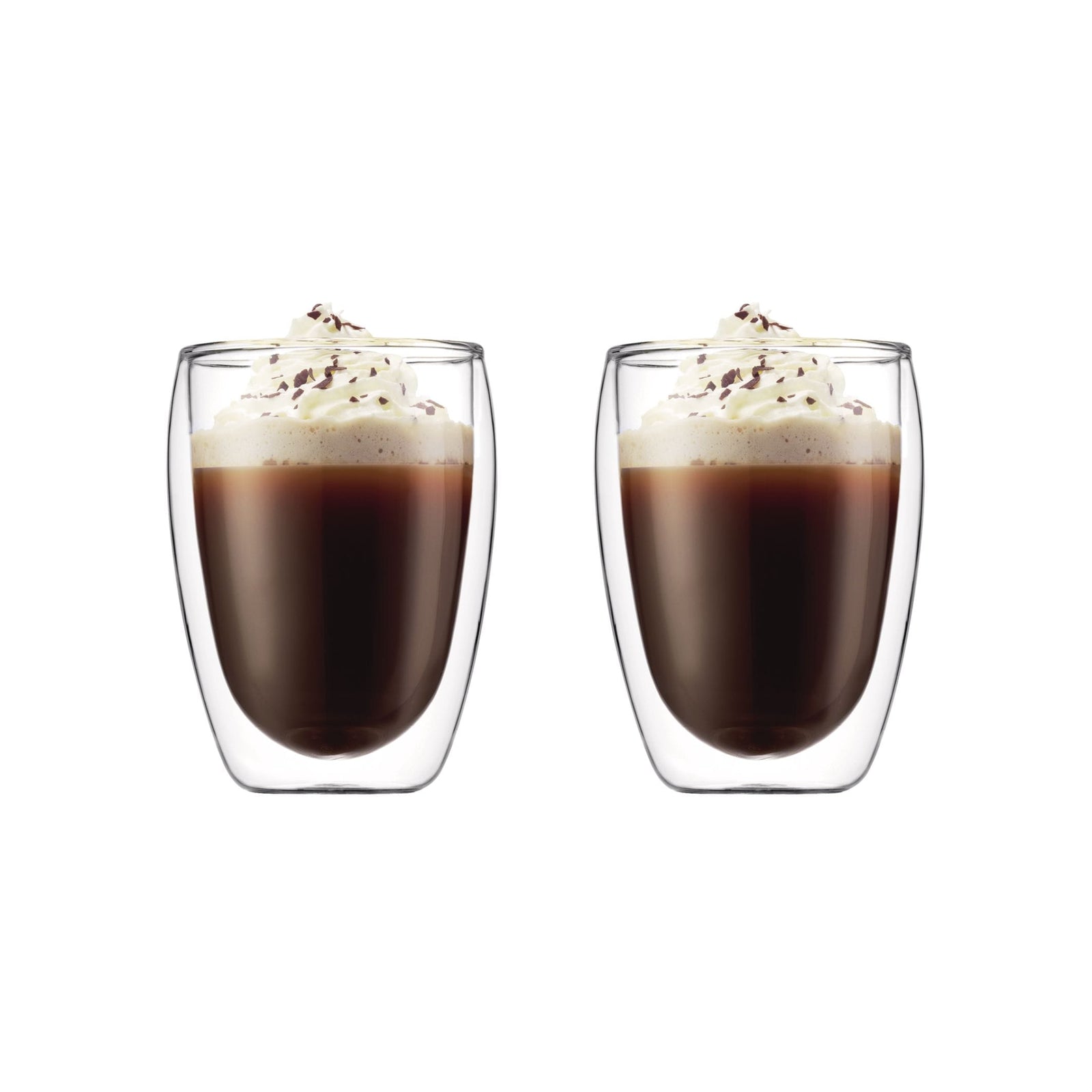 Double Wall Clear Glass Mugs, 11.8-oz, 2-pk O6U7 - product image 1