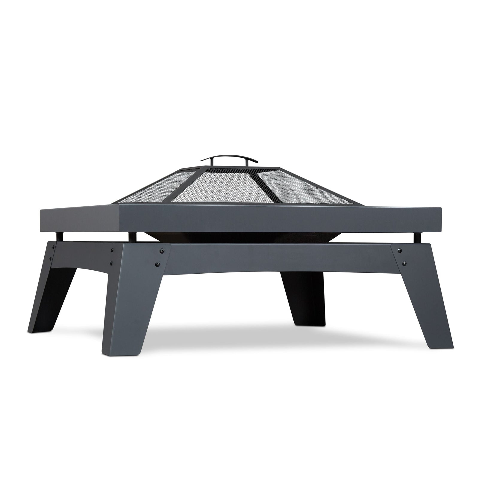 Square Steel Wood Burning Fire Pit in Gray, 37-in W1I6 - product image 1