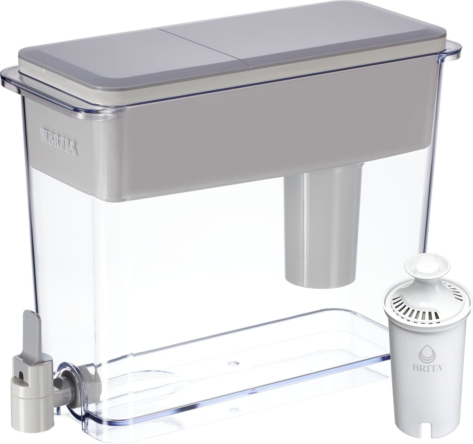 UltraMax Water Filter Pitcher/Dispenser with Standard Filter, 27-Cup, Grey V0I8 - product image 1