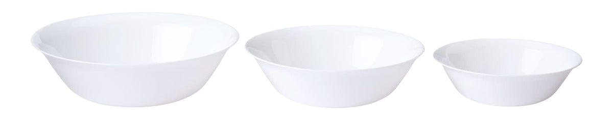 Athena Opal Glass Serving Bowl Set, White, 3-pk P9Q7 - product image 1