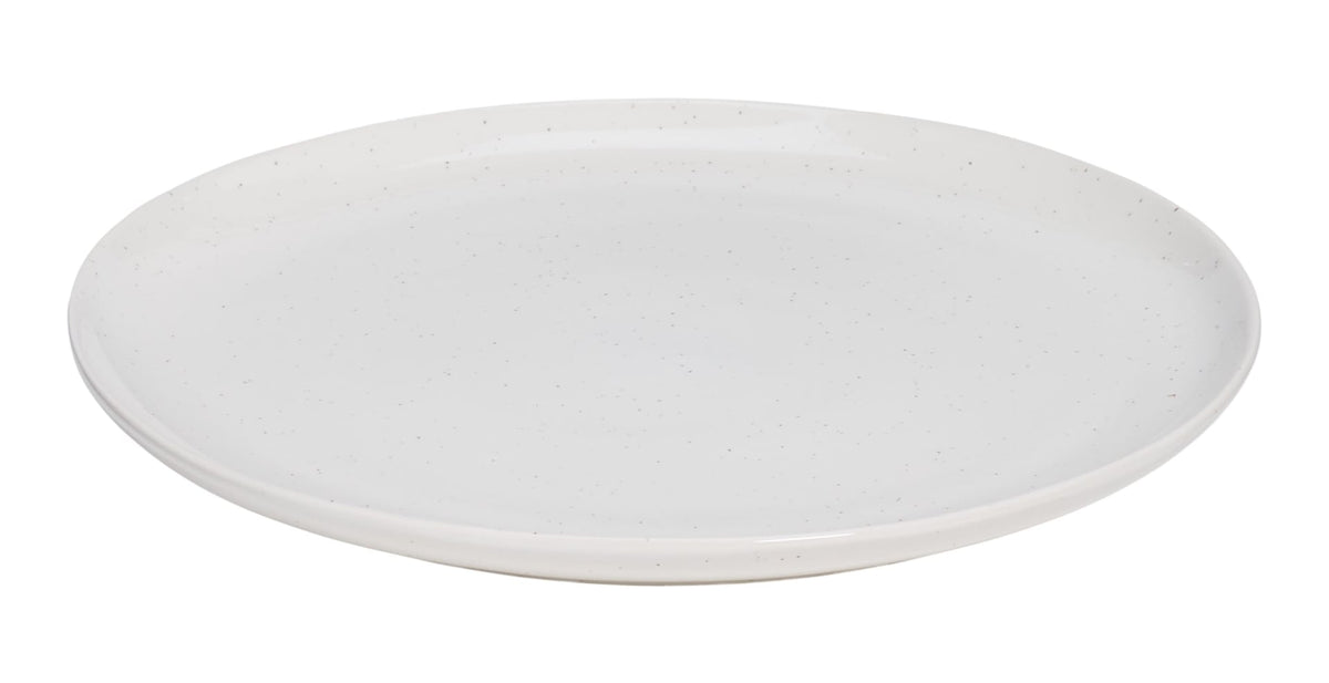 Bettina Glossy Stoneware Salad Plate, 1-pc, White Speckle O6J6 - product image 1