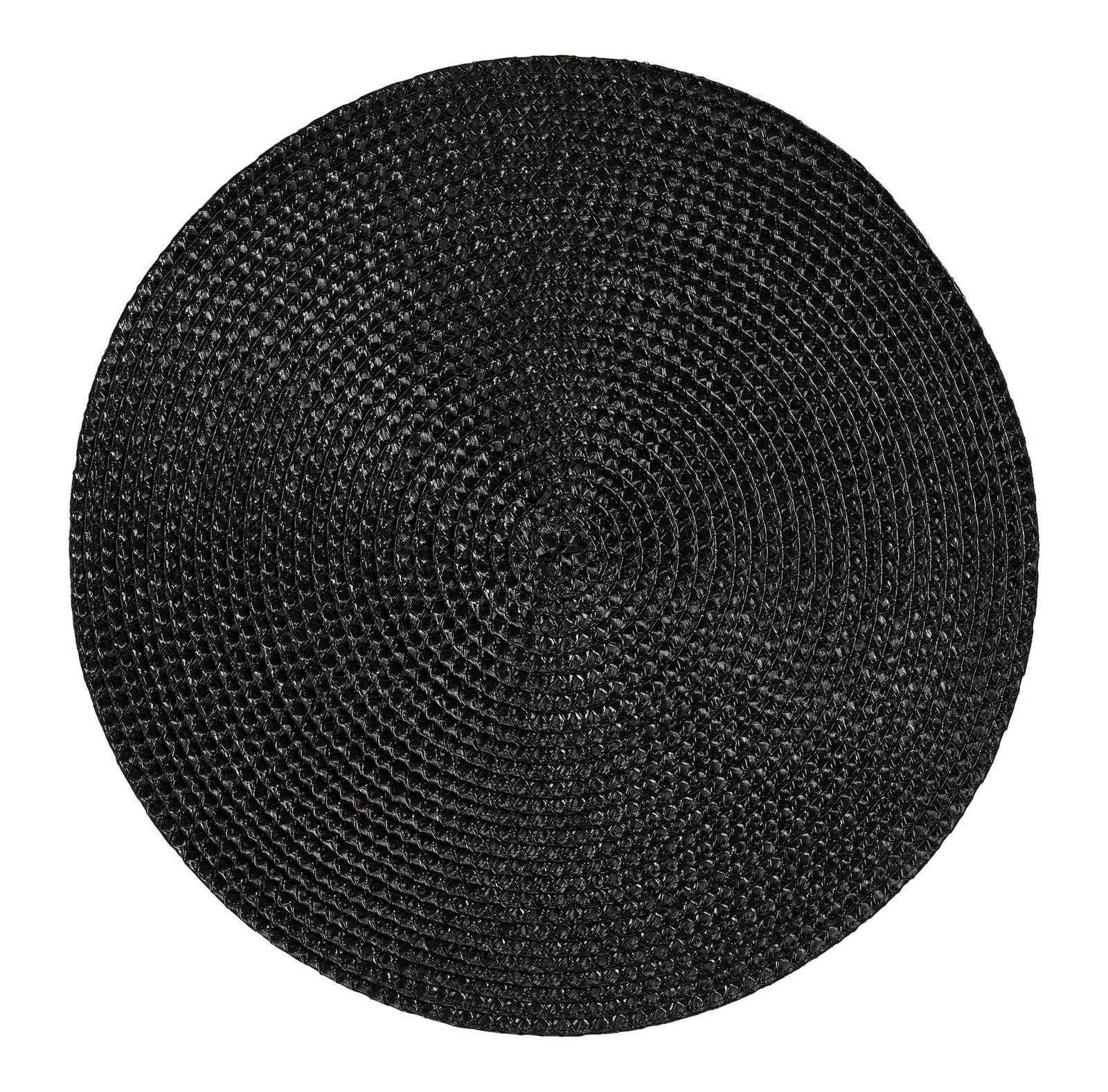 Braided Round Placemats, Black, 15-in Diameter, 4-pk N2P2 - product image 2