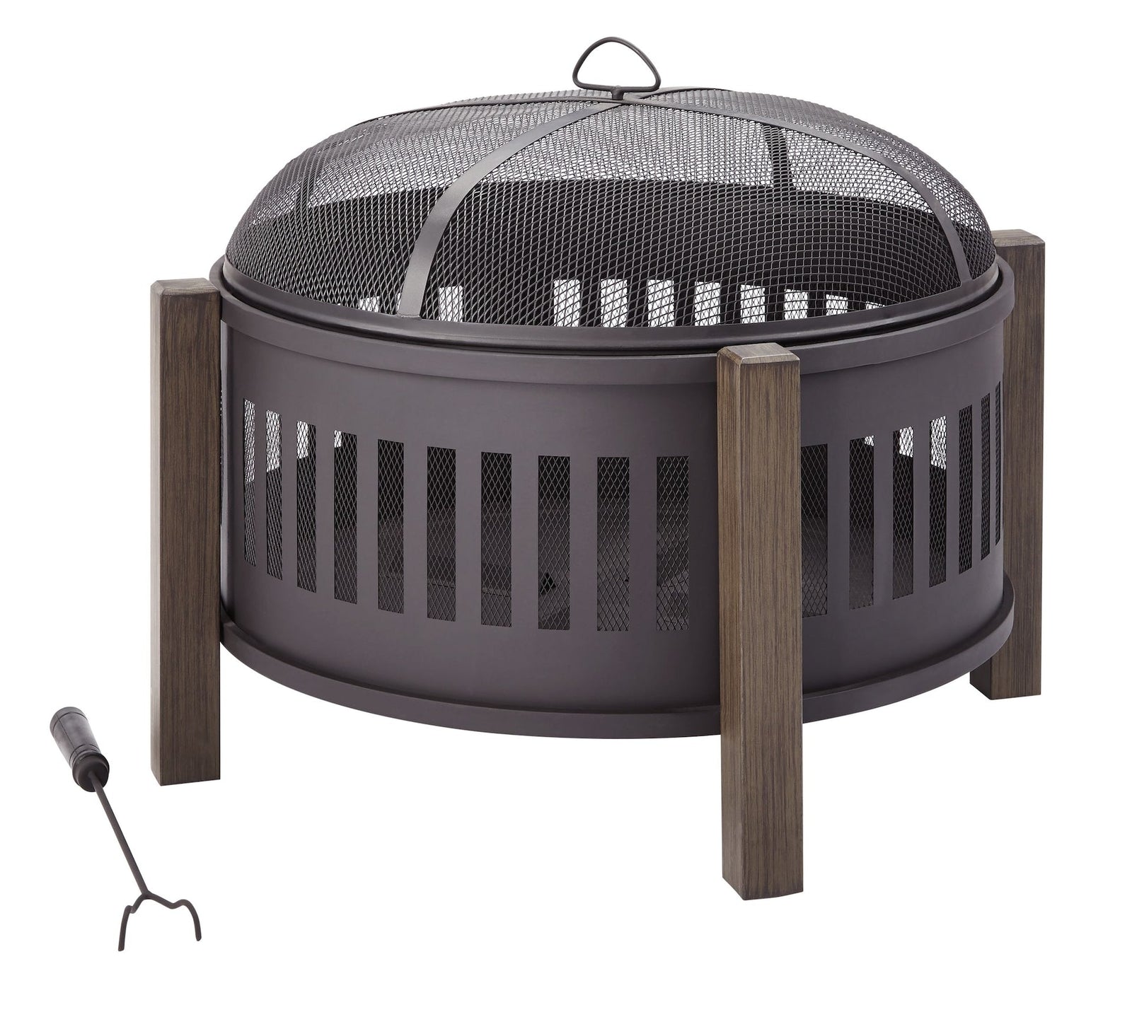 Campobello Round Wood Burning Outdoor Fire Bowl/Fire Pit, 31 x 24-in Q3X4 - product image 1