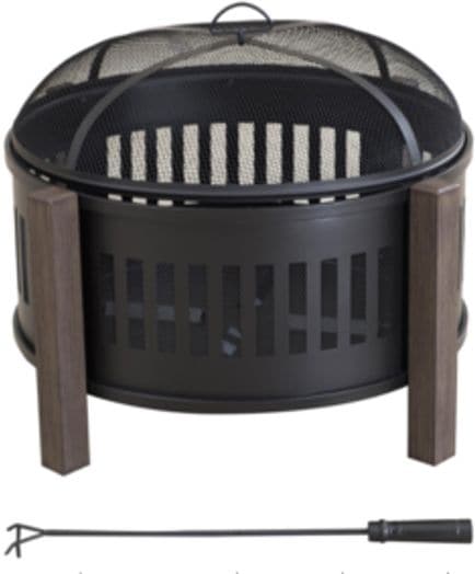 Campobello Round Wood Burning Outdoor Fire Bowl/Fire Pit, 31 x 24-in Q3X4 - product image 5