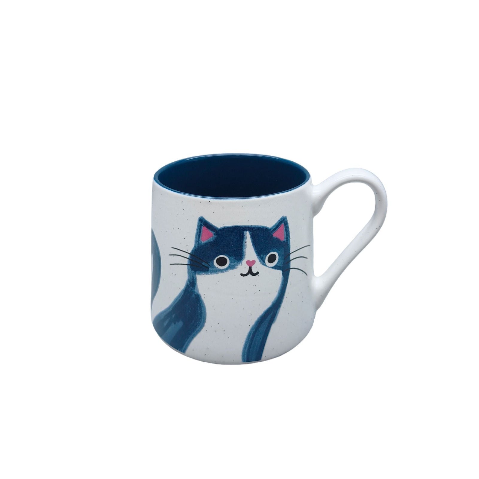 Durable Stoneware Cat Mug, Blue, 18-oz E7I0 - product image 1
