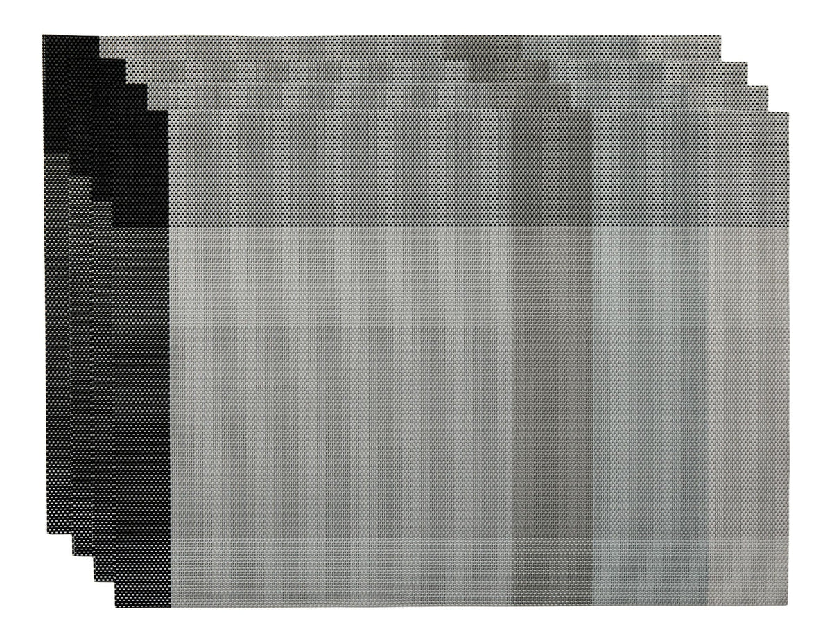 Grey Check Textilene Placemat, 13-in x 18-in, 4-pk N3R7 - product image 1