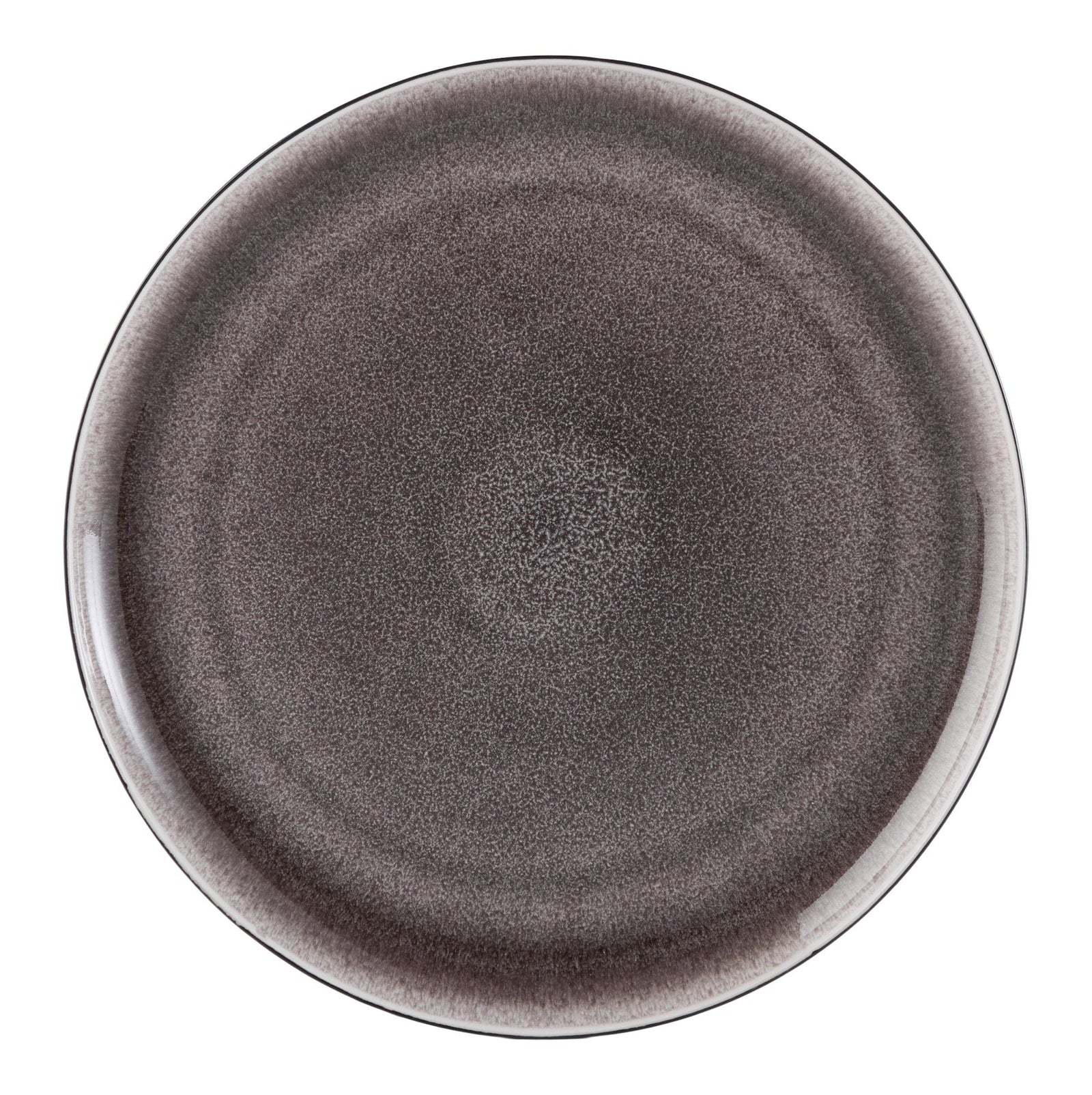 Kenway Stoneware Dinnerware Set, Serves 4, 16-pc, Matte Black & Taupe Reactive Glaze F9N4 - product image 5