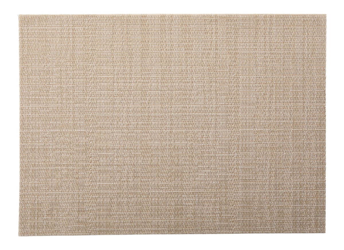 Lurex Rectangle Textilene Woven Placemat, Prosecco, 13-in x 18-in, 4-pk U4N8 - product image 4