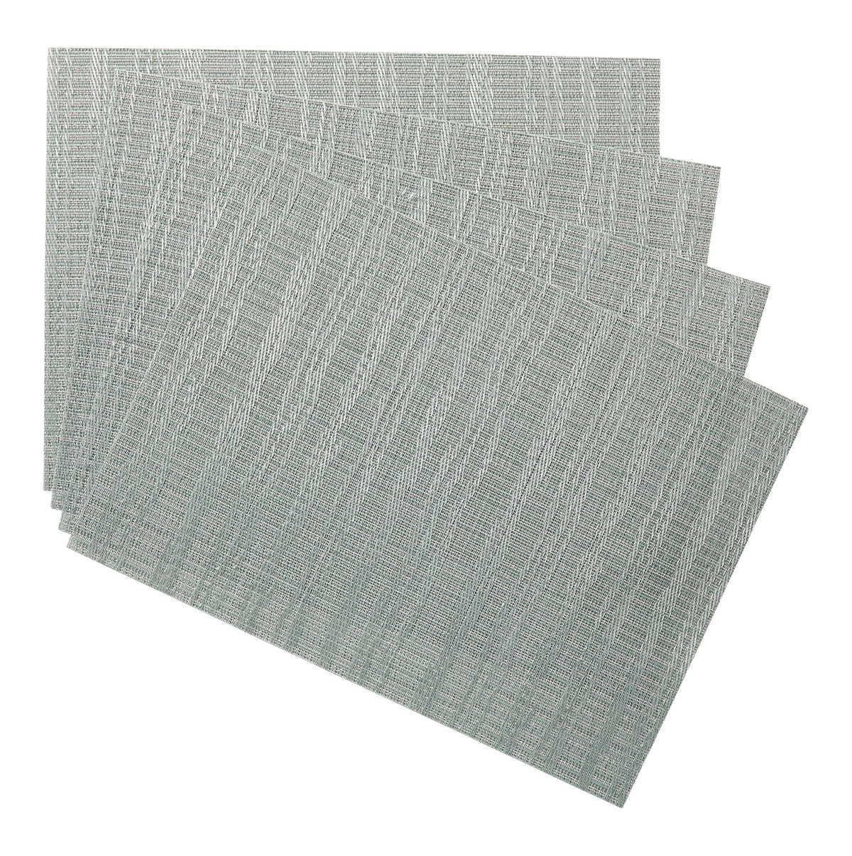 Lurex Rectangle Textilene Woven Placemat, Sage, 13-in x 18-in, 4-pk E3B2 - product image 1