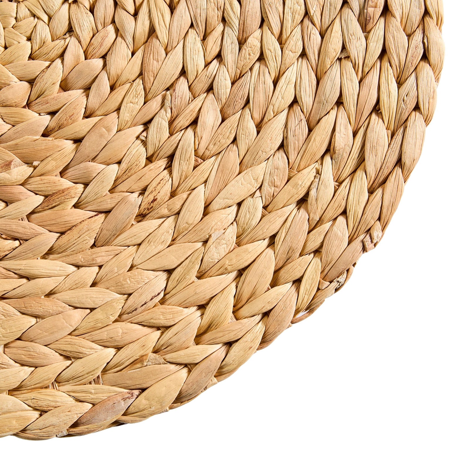 Natural Round Paper Placemat/Charger, Beige, 4-pk F2B2 - product image 3