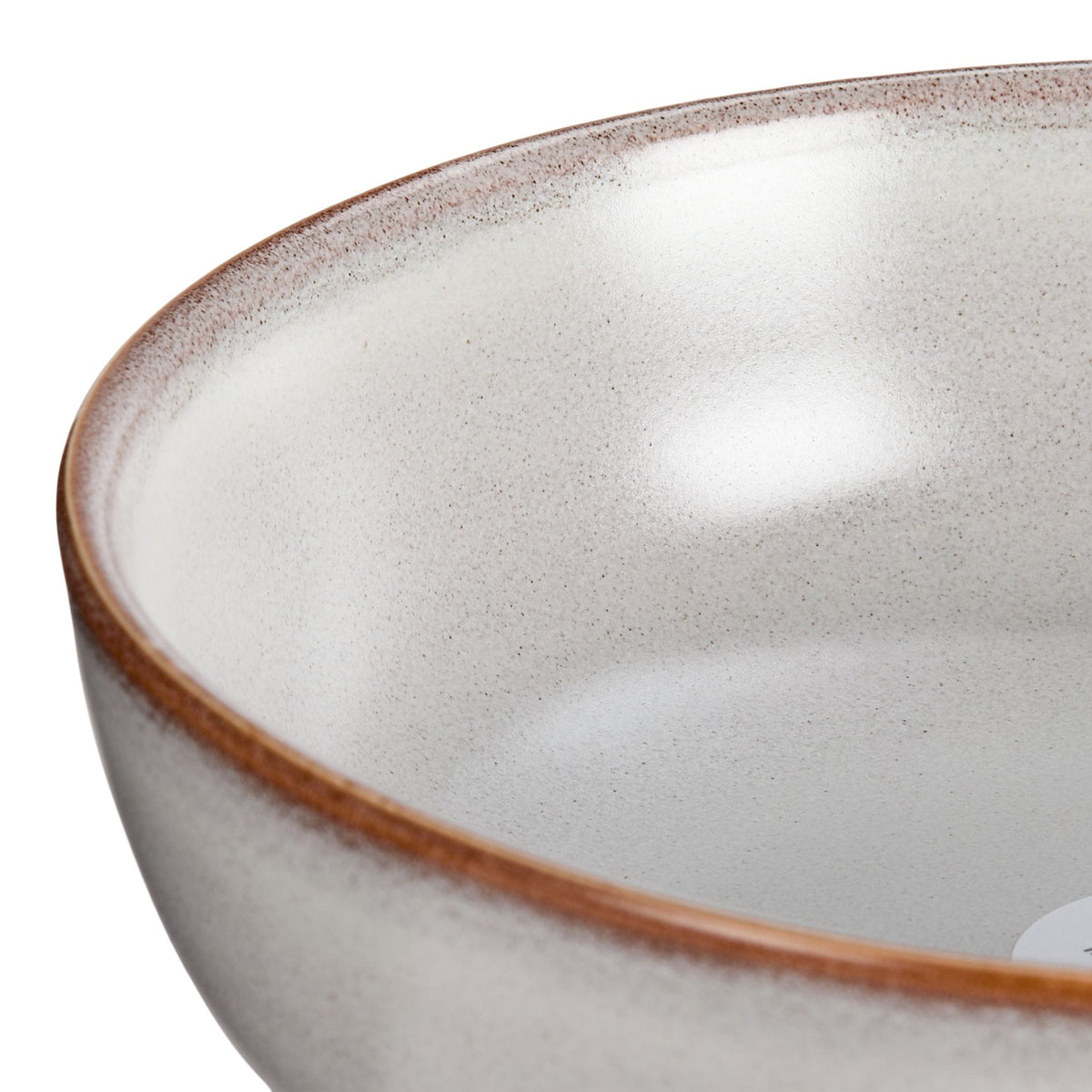 Reactive Glaze Dinner Bowl, 1-pc, White with Reactive Glaze J5S9 - product image 3