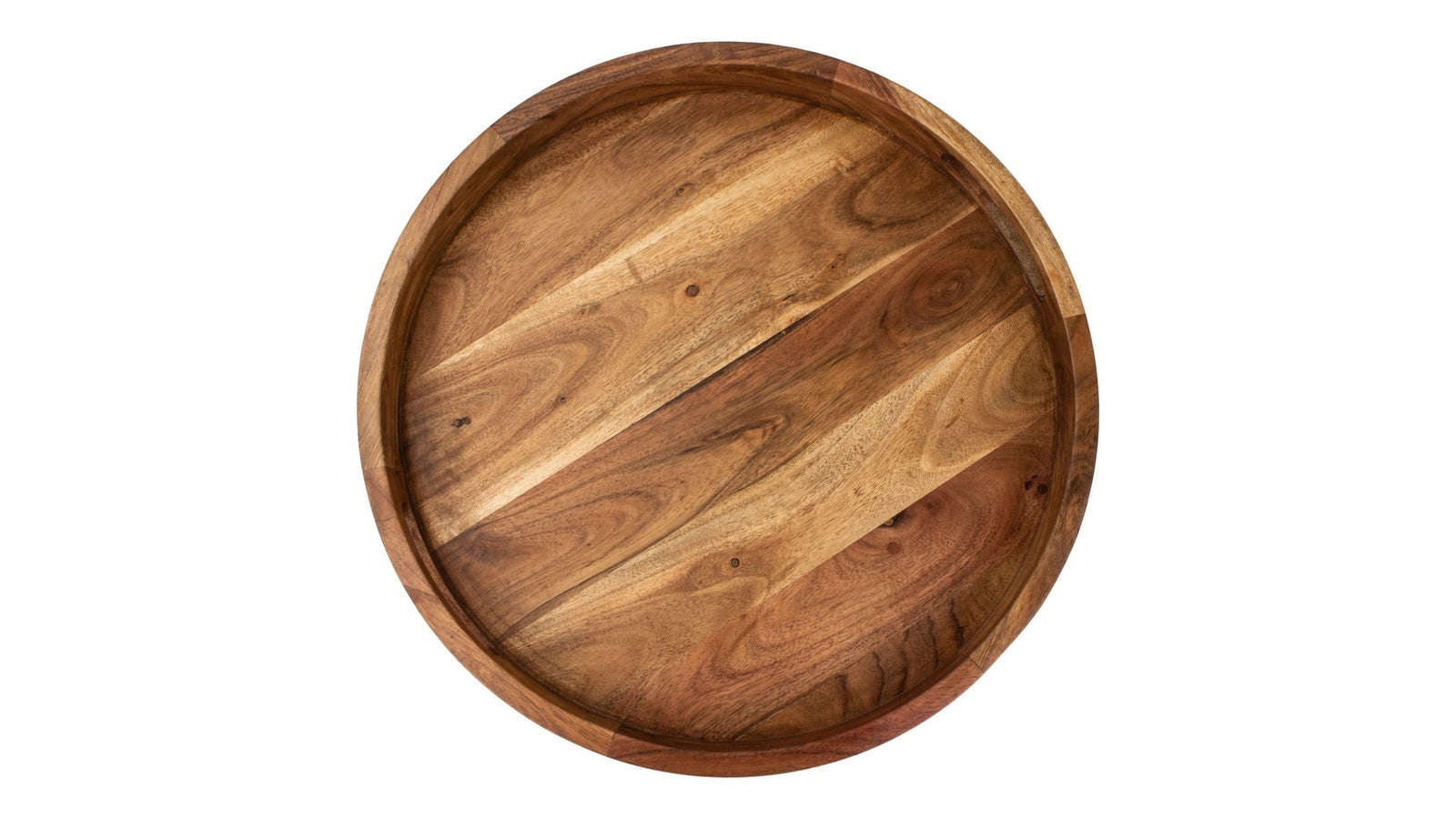 Round Wood Serving Tray with Cut-Out Handles, 16-in N8G9 - product image 3