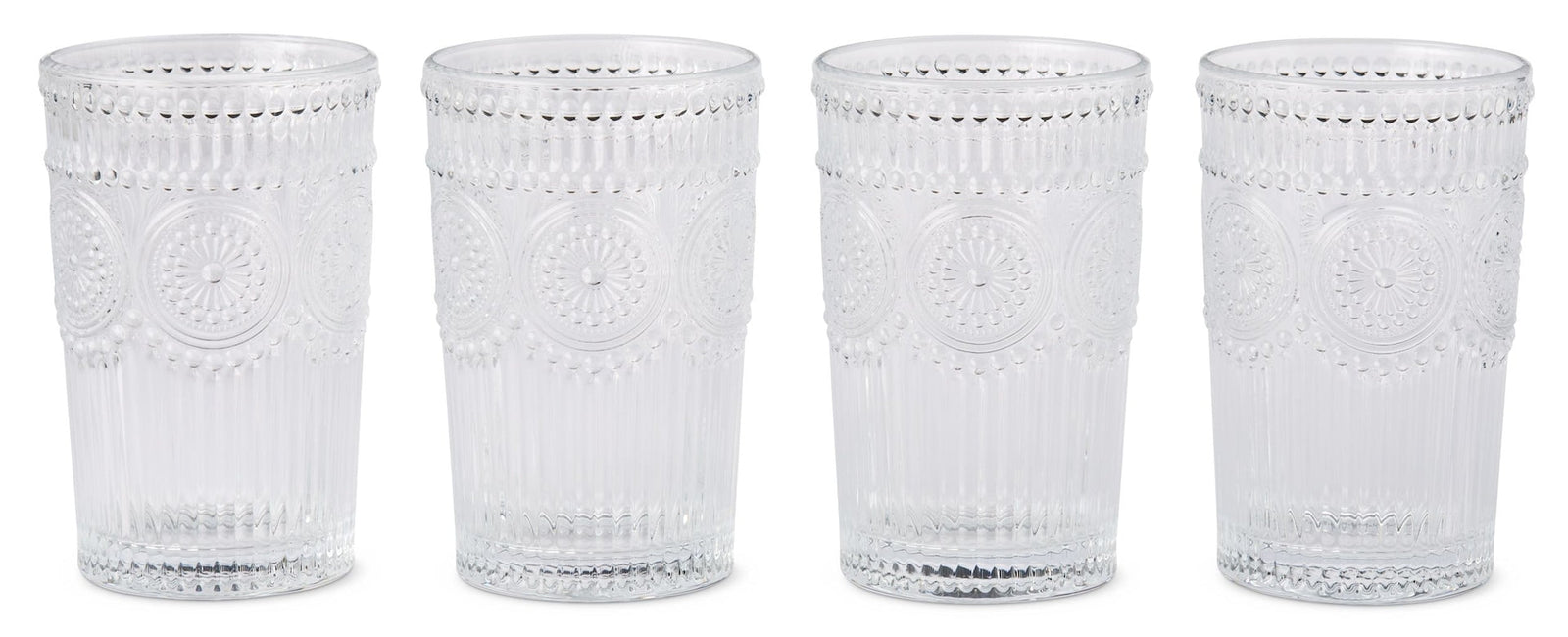 Vintage Embossed Glass Tumbler Set, 4-pk X0O6 - product image 2