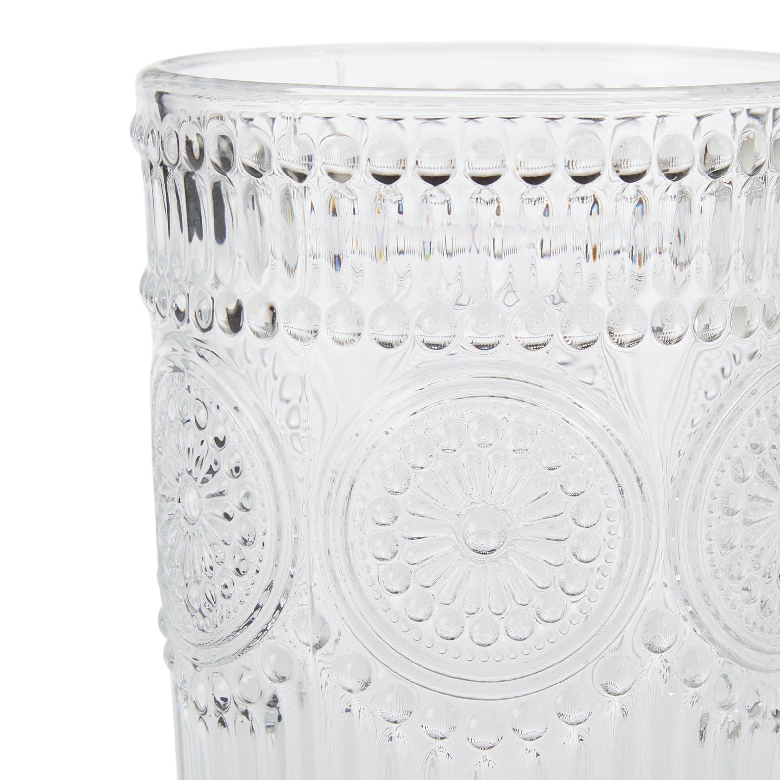 Vintage Embossed Glass Tumbler Set, 4-pk X0O6 - product image 3