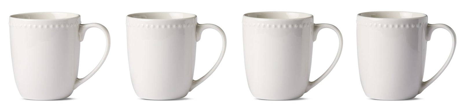 Whitworth Porcelain Mug Set, White, 4-pk Y8N5 - product image 1