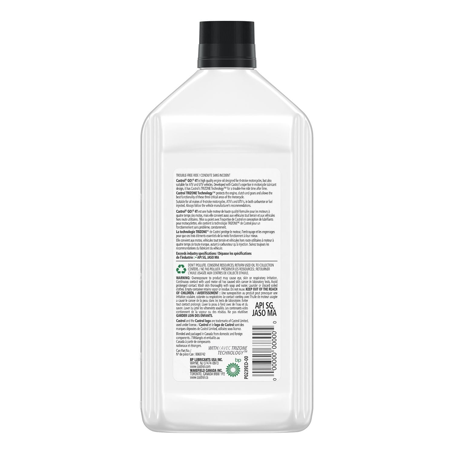 Go! 4-Stroke 4T Motorcycle Oil 20W50, 946-mL T3H8 - product image 3