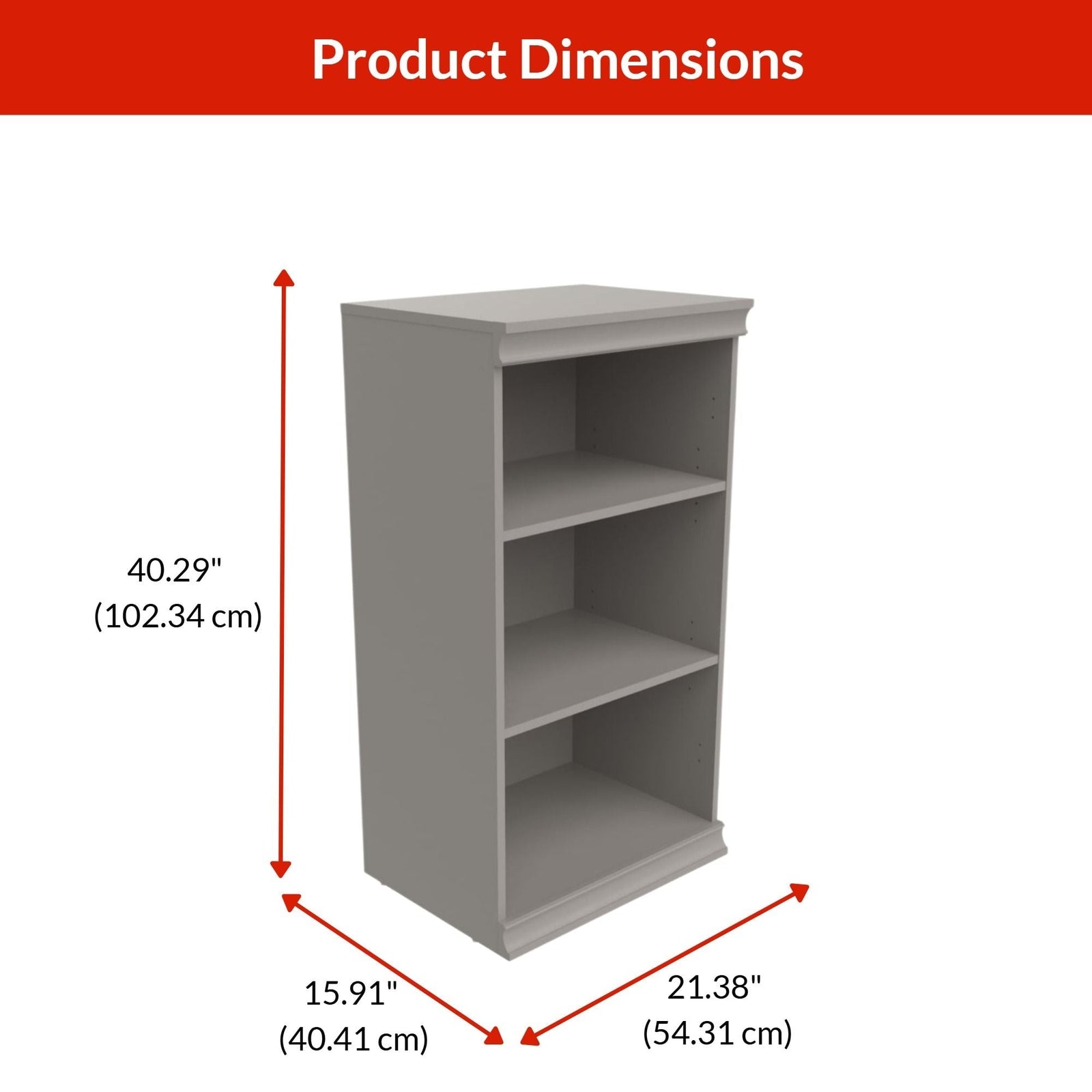 Modular Stackable Closet Storage Shelf Unit, Taupe W7B3 - product image 3