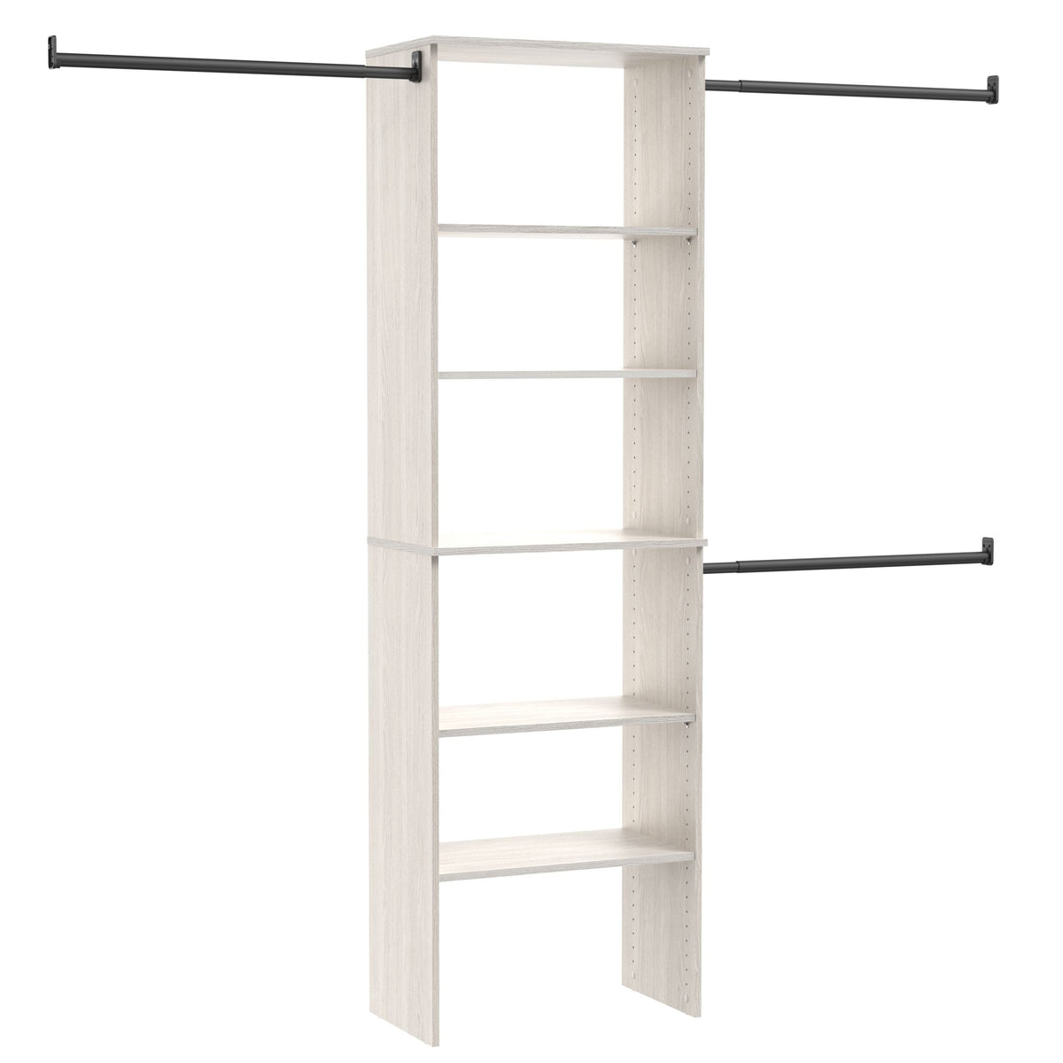 Suite Symphony Laminate Wood Tower Starter Kit with Rods, White Timber, 25-in P6A3 - product image 1