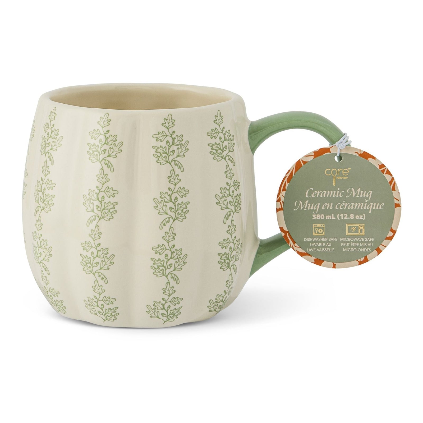Home 380-mL Dishwasher Safe Cream/Sage Harvest Mug L7G2 - product image 1