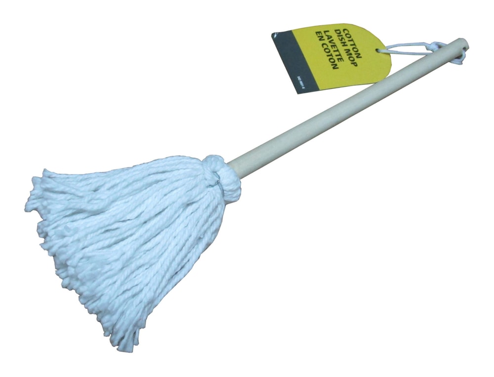 Cotton Dish Mop with Wood Handle R6D2 - product image 2