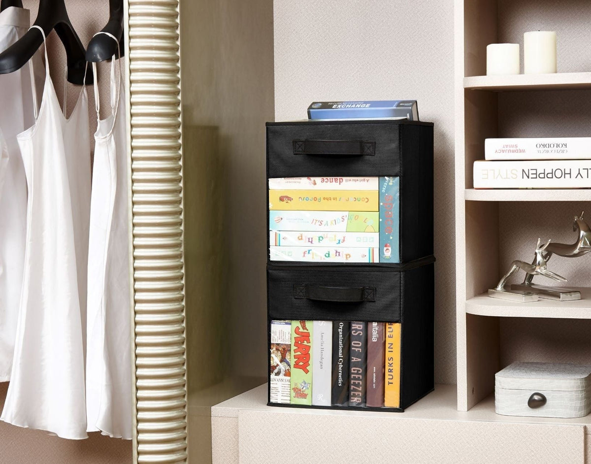 Collapsible Transparent Front Cube, 11-in, 6-pk, Black F5I2 - product image 8
