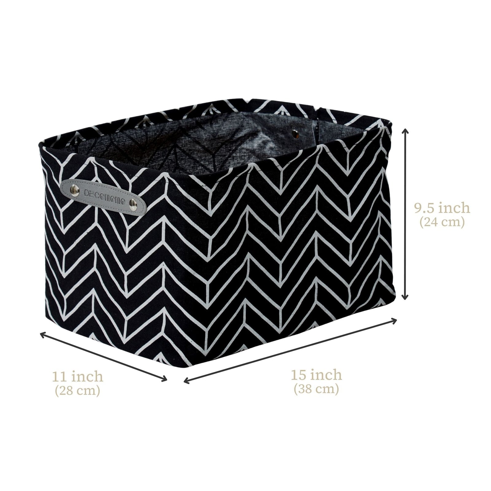 Large Water Resistant Storage Bin, 15-in x 11-in x 9.5-in, 6-pk, White Pattern F2P4 - product image 3