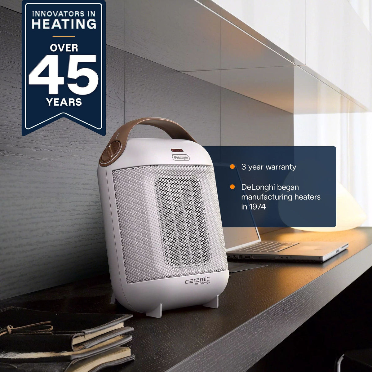 HFX30C15WCA Capsule Ceramic Fan Heater, White X4G1 - product image 5