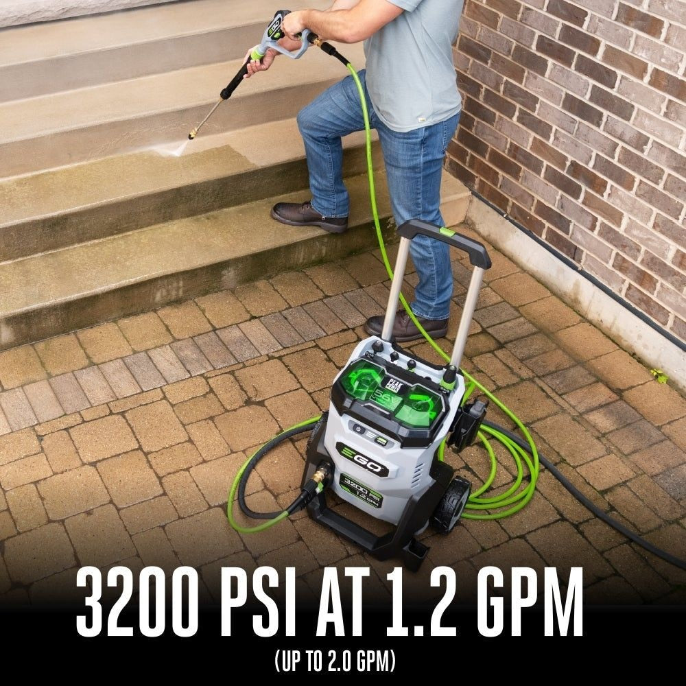 HPW3204-2 POWER+ 3200 PSI Pressure Washer with 2 x 6.0Ah Batteries and 320W Charger Q4X3 - product image 3