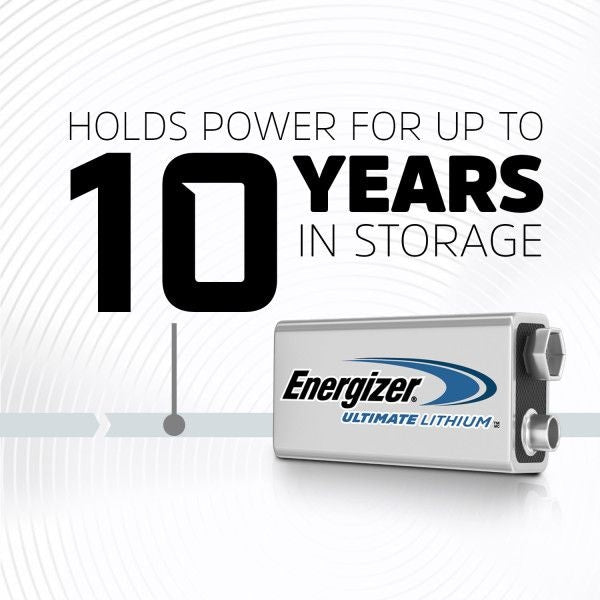 2-pk 9V / 9 Volt Lithium Batteries, EZ Turn Lock, PowerSeal C3K8 - product image 3