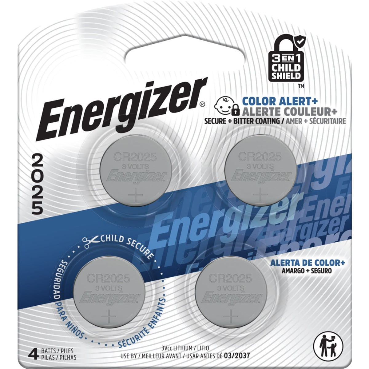 2025 3V Lithium Coin Batteries, Long-Lasting, 4-pk P3Q6 - product image 1