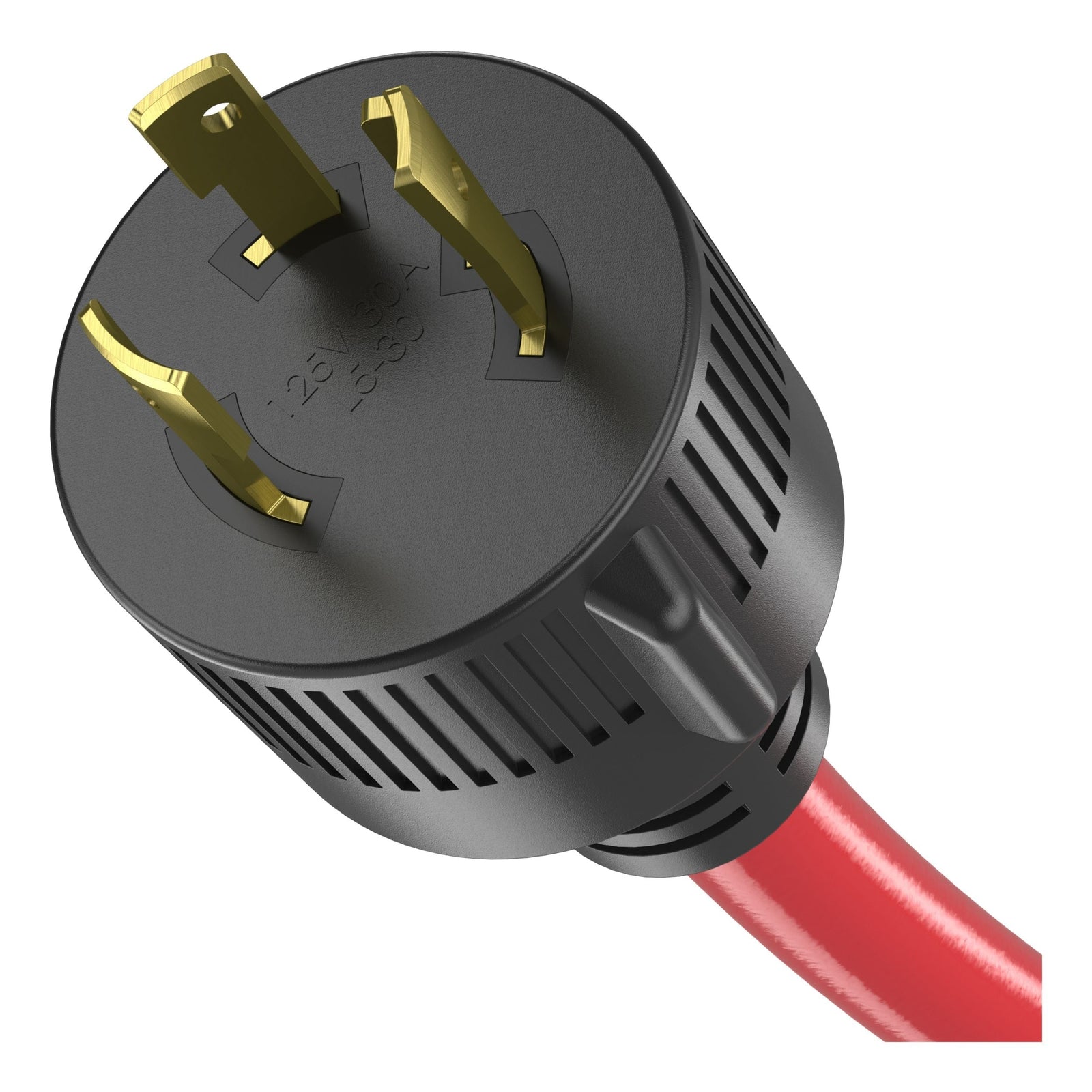 30A 25-ft Triple-Outlet Extension Cord, Red C8C5 - product image 2