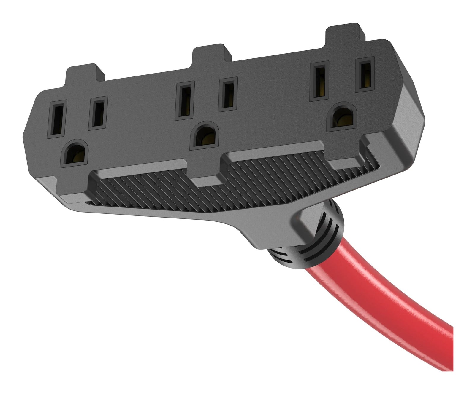 30A 25-ft Triple-Outlet Extension Cord, Red C8C5 - product image 3