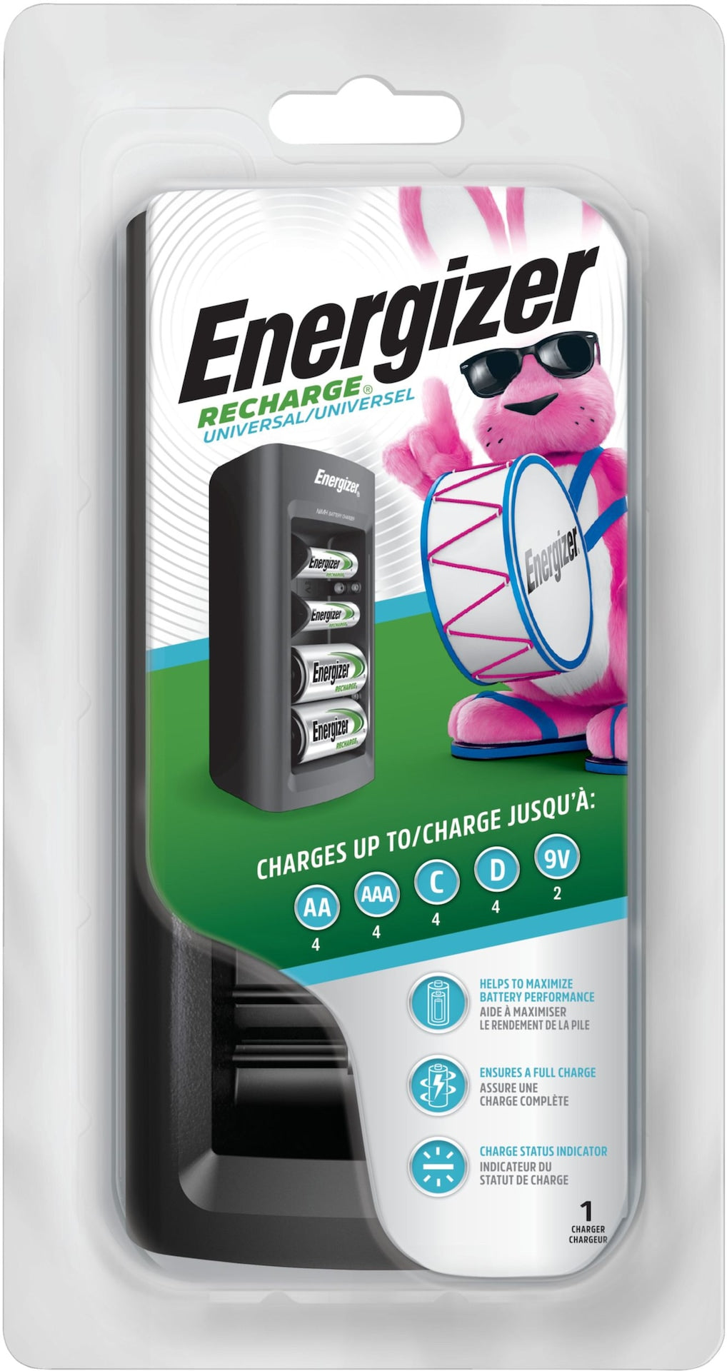 CHFC Universal Battery Charger For NiMH Rechargeable Batteries, AA/AAA/C/D/9V Y8T8 - product image 2