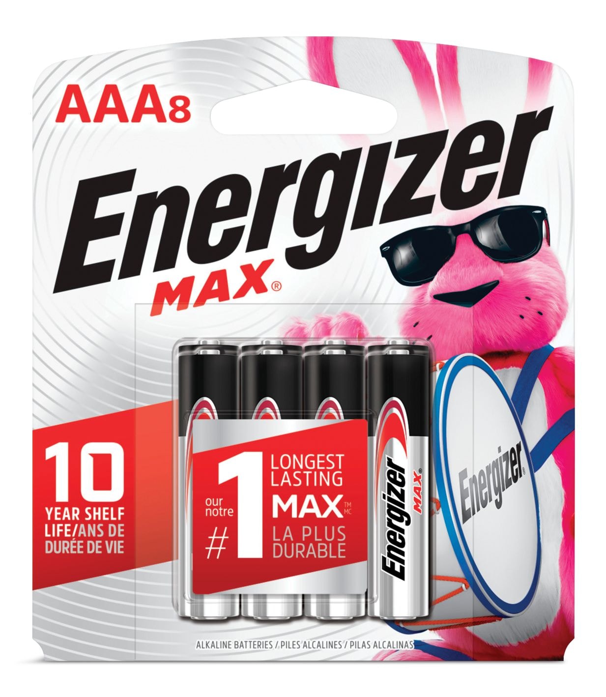 Max 8-pk AAA Alkaline Batteries, Long Lasting, All Purpose G0M2 - product image 2