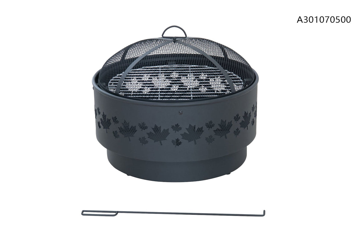 Brome Round Outdoor Wood Firepit, 24-in V5G4 - product image 2