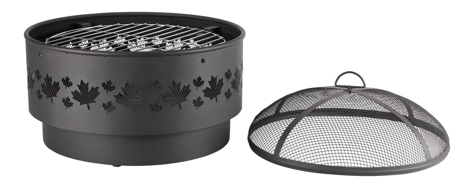 Brome Round Outdoor Wood Firepit, 24-in L5B1 - product image 5