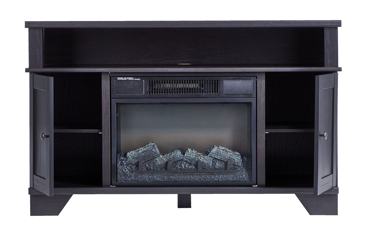 Hamilton Electric Fireplace TV Stand, 44.5-in, 1500W, Brown Cappucino T3U3 - product image 2