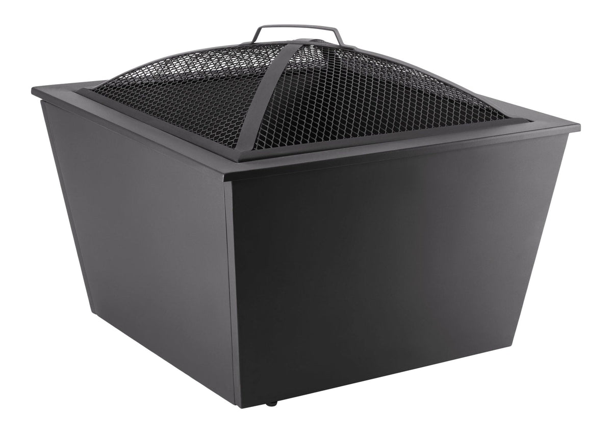 Lyall Square Outdoor Wood Firepit, 20-in, Black J6Y3 - product image 3