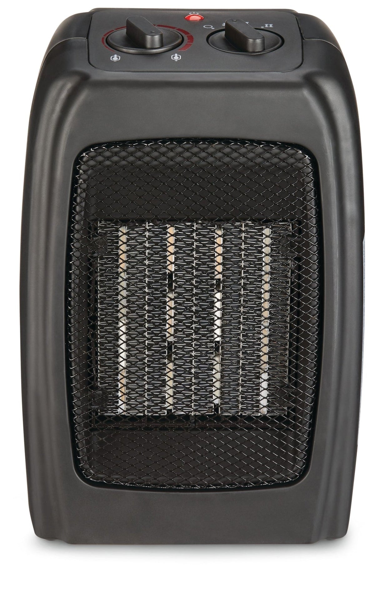 Portable Ceramic Space Heater withThermostat, 1500W, Black L6P3 - product image 1