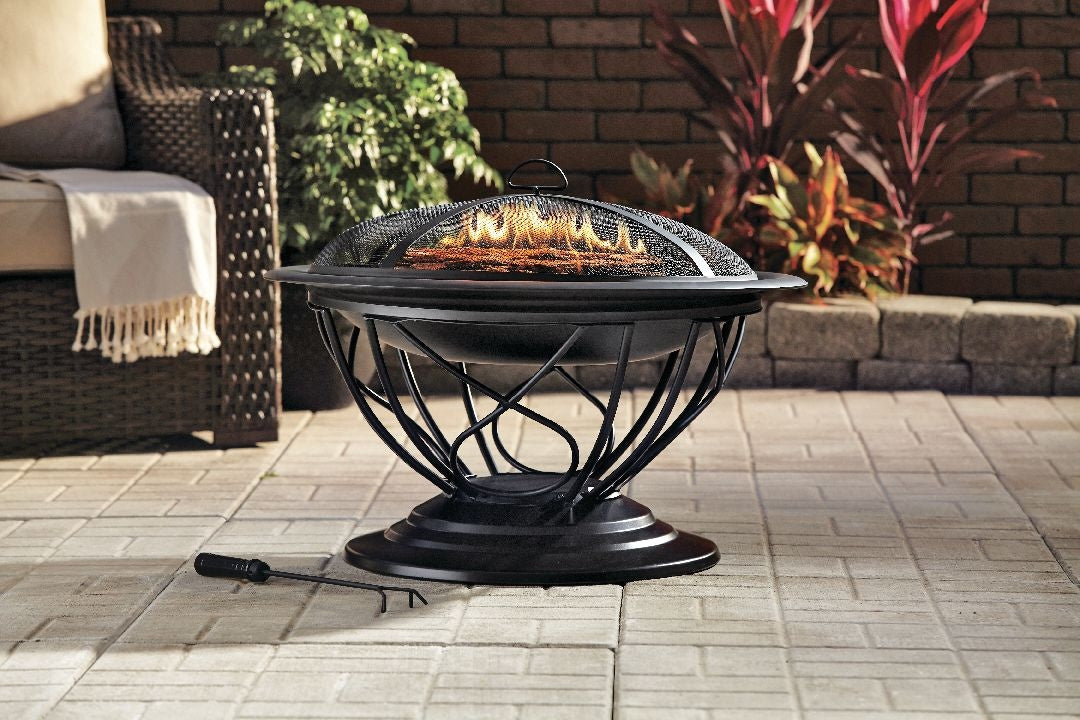 Savona Round Wood-Burning Outdoor Fire Bowl/Fire Pit, 29.5 x 20-in Y6E6 - product image 8