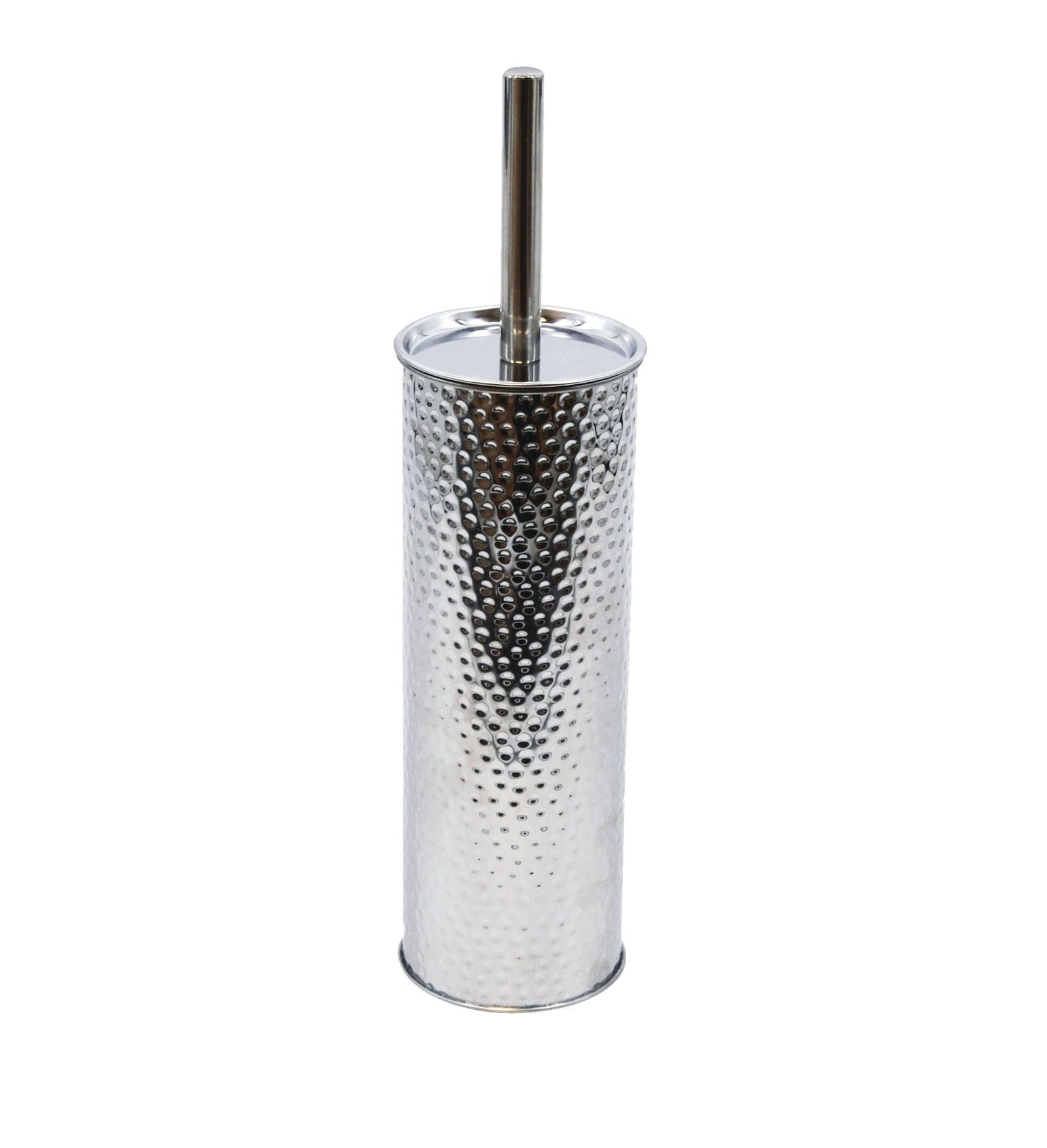 Stainless Steel Compact Long Reach Toilet Brush, Hammered Finish A2Q8 - product image 1