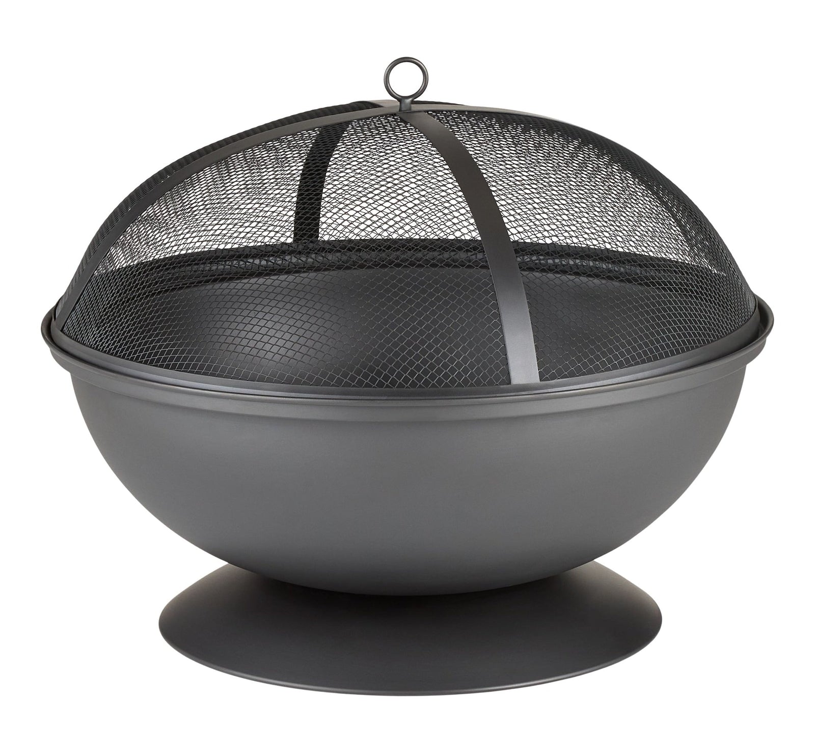 Steel Round Wood Burning Fire Pit/Fireplace, Rust-Resistant, 25-in E5F6 - product image 1