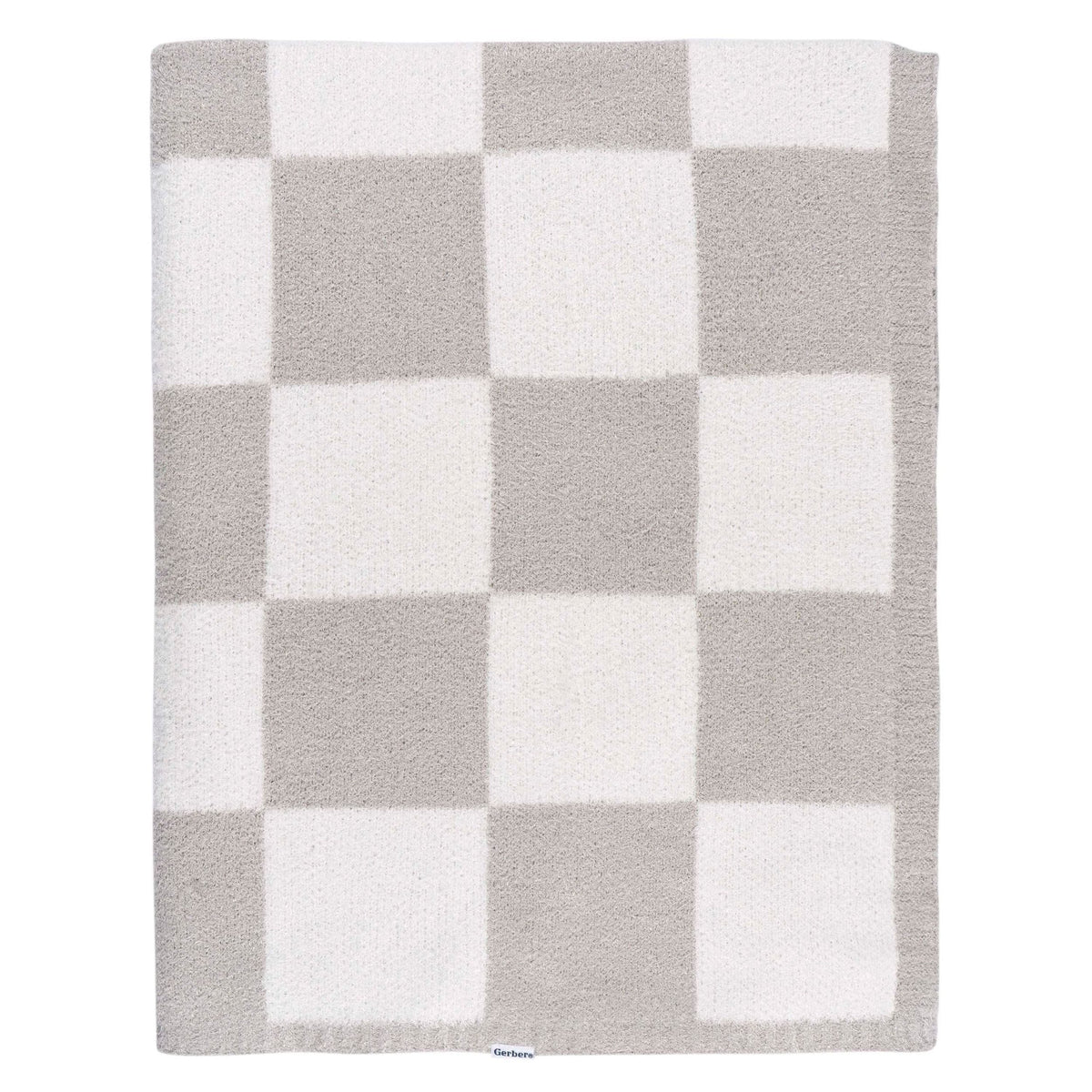 Childrenwear Tan Checkered Silky Mink Baby Blanket O2S1 - product image 1
