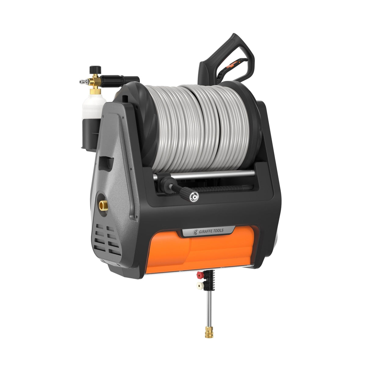 Tools Grandfalls Pro Wall Mounted 2700 PSI 1.6 GPM Brushless Retractable Electric Pressure Washer with 100-ft Hard Hose M1E7 - product image 1