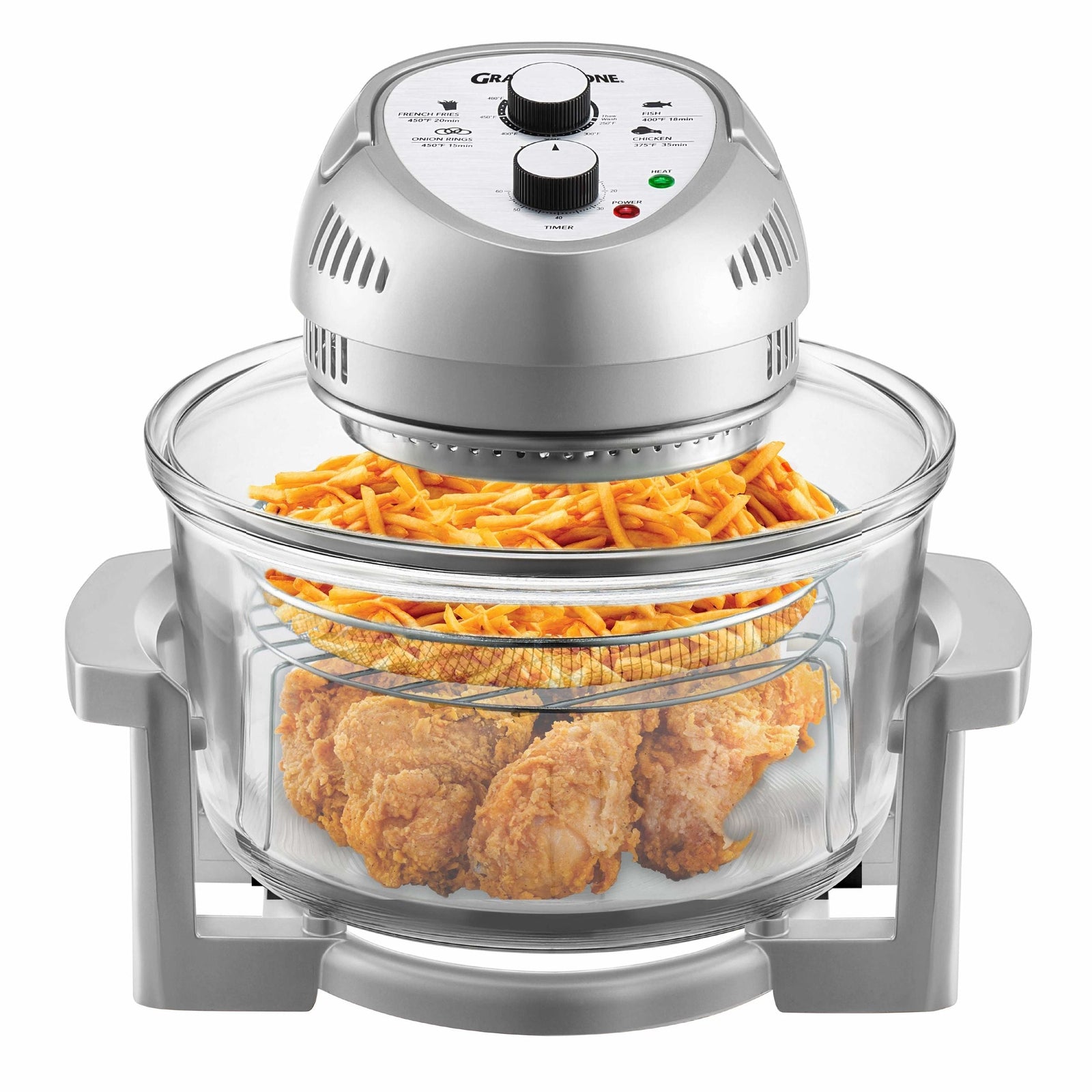 Glass Air Fryer, Silver W8J6 - product image 1